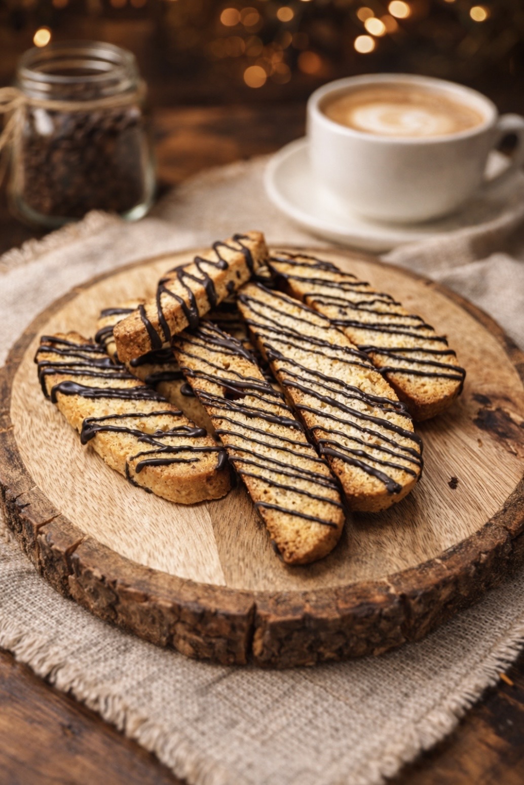 Orange Hazelnut Biscotti
