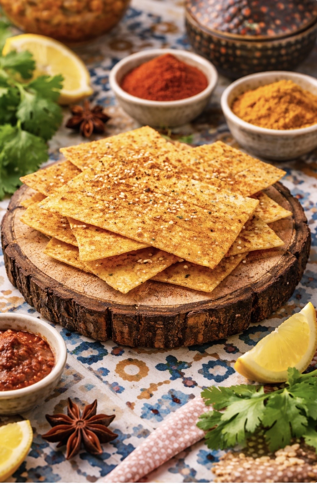 Moroccan Rice Crackers