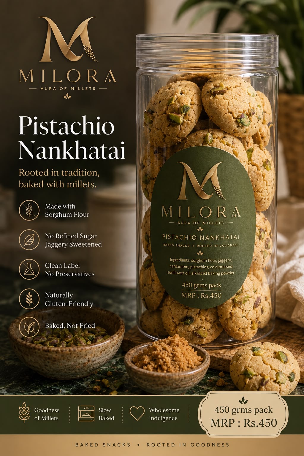 Pistachio Nankhatai